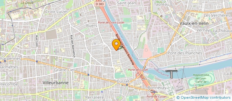 localisation de l'entreprise DUQUESNE GRAPHIC à VILLEURBANNE