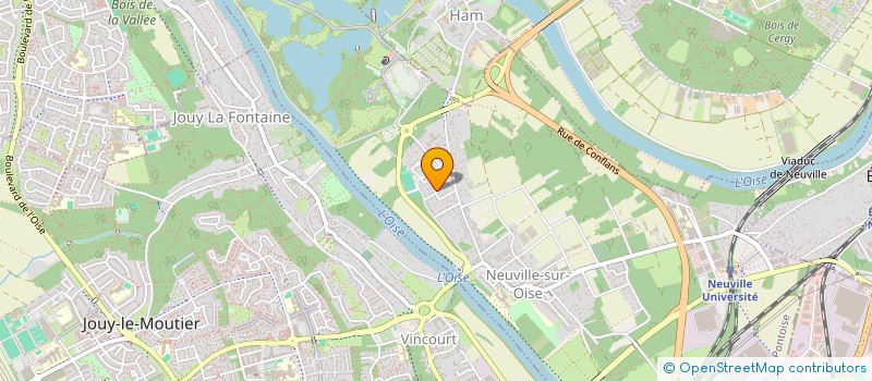 localisation de l'entreprise DUQUESNE SARL  NEUVILLE-SUR-OISE