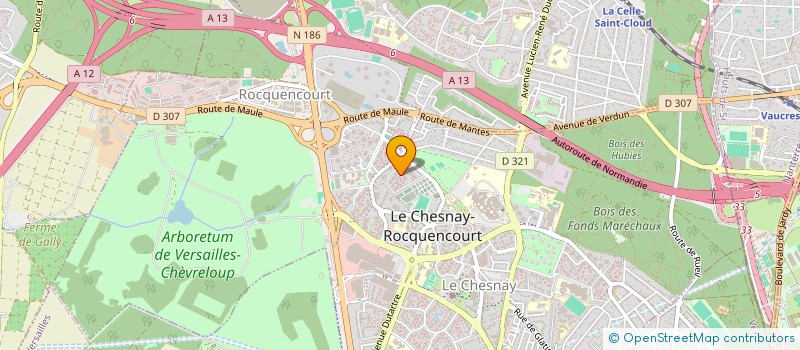 localisation de l'entreprise DUQUESNEL SALON IMMO  LE CHESNAY-ROCQUENCOURT