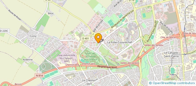 localisation de l'entreprise DUQUESNOIS COMMUNICATION  CAEN