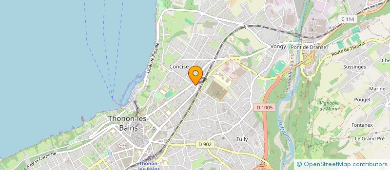 localisation de l'entreprise DUQUESNOY à THONON-LES-BAINS