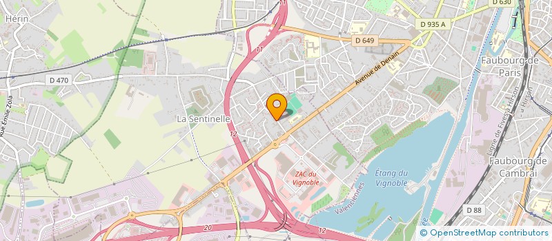 localisation de l'entreprise DUQUESNOY  LA SENTINELLE