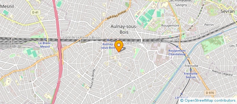 localisation de l'entreprise DUQUESNOY BERNARD ET DENISE à AULNAY-SOUS-BOIS