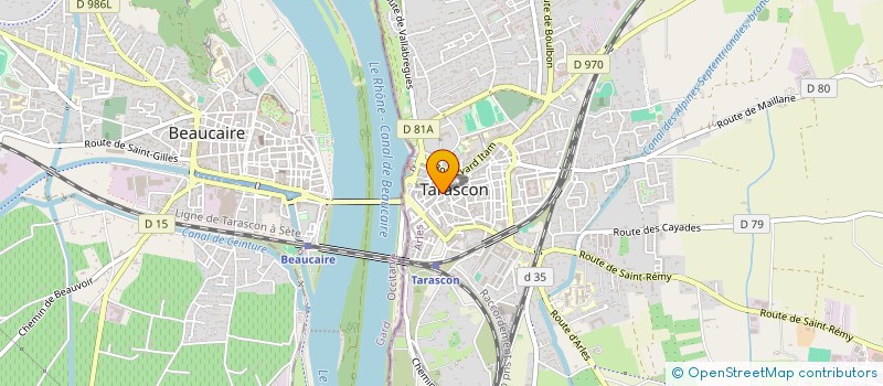 localisation de l'entreprise DUQUEZA  TARASCON