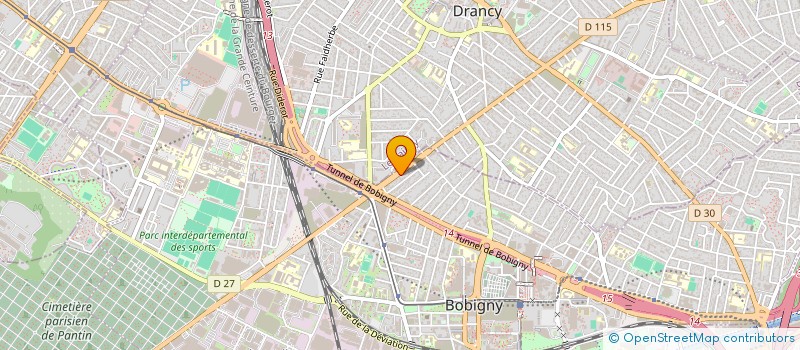 localisation de l'entreprise DUR à BOBIGNY