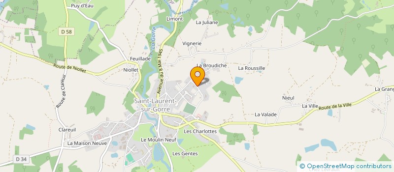 localisation de l'entreprise DUR HOLDING INVEST à SAINT-LAURENT-SUR-GORRE