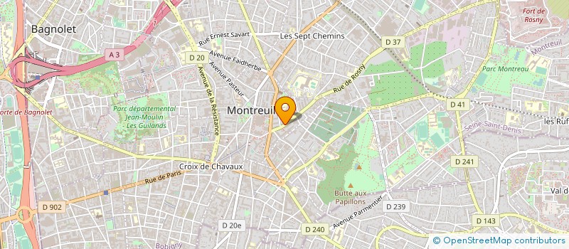 localisation de l'entreprise DURABLE FRANCE à MONTREUIL