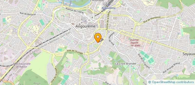 localisation de l'entreprise DURABOIS à ANGOULEME