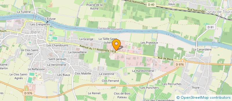 localisation de l'entreprise DURACLIM FRANCE à BLERE