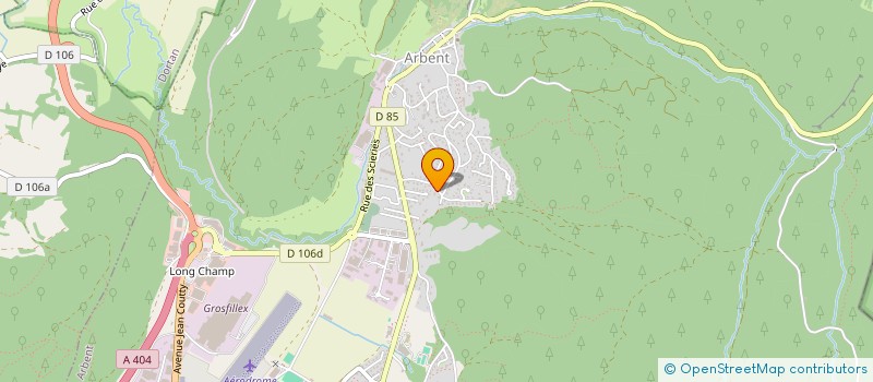 localisation de l'entreprise DURAFFIMMO à ARBENT