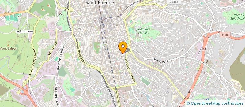 localisation de l'entreprise DURAFOUR DELICES  SAINT-ETIENNE