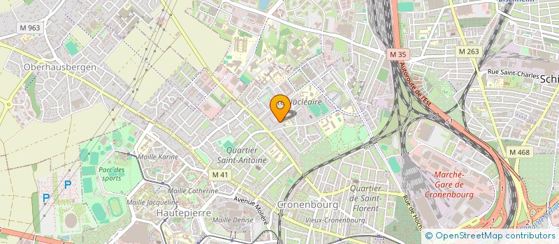 localisation de l'entreprise DURAN à STRASBOURG