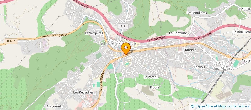 localisation de l'entreprise DURAN & ASSOCIES  LE LUC