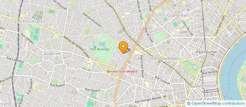 localisation de l'entreprise DURAN - MARTIAL  BORDEAUX