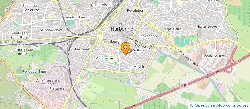 localisation de l'entreprise DURAN TP à NARBONNE