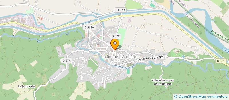 localisation de l'entreprise DURANCE AVIATION à LA ROQUE D'ANTHERON