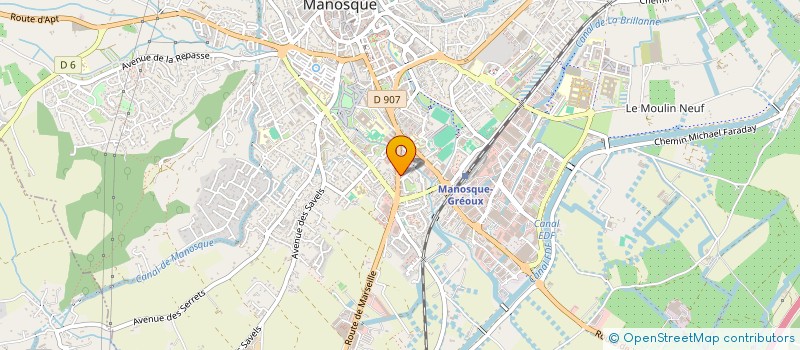 localisation de l'entreprise DURANCE CUISINES à MANOSQUE