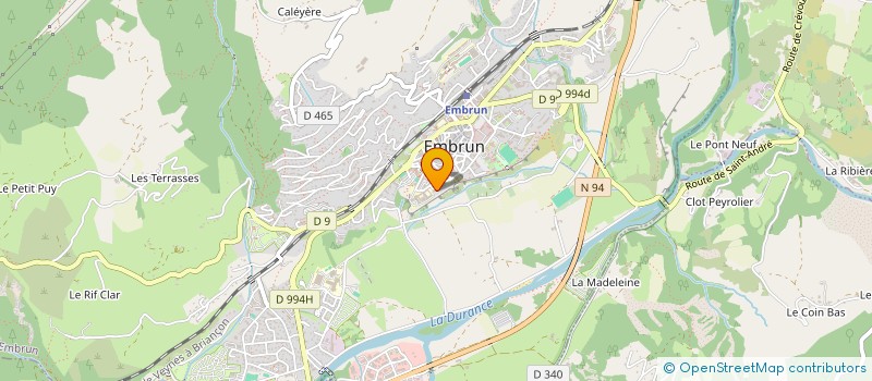 localisation de l'entreprise DURANCE INVEST  EMBRUN