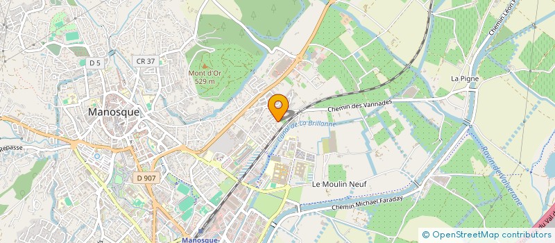 localisation de l'entreprise DURANCE LUBERON VERDON 2030 à MANOSQUE