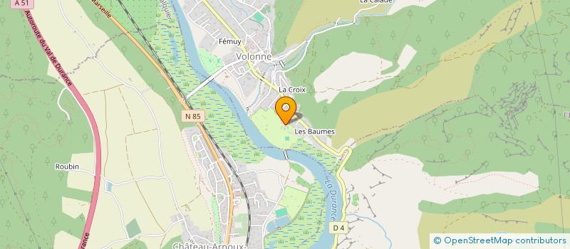 localisation de l'entreprise DURANCE NAUTIQUE à VOLONNE
