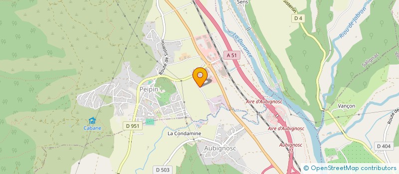 localisation de l'entreprise DURANCE PAYSAGE à PEIPIN