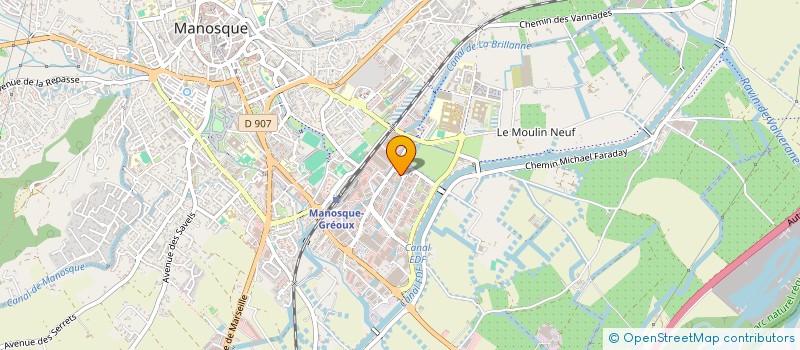 localisation de l'entreprise DURANCE PISCINE ET SPA à MANOSQUE
