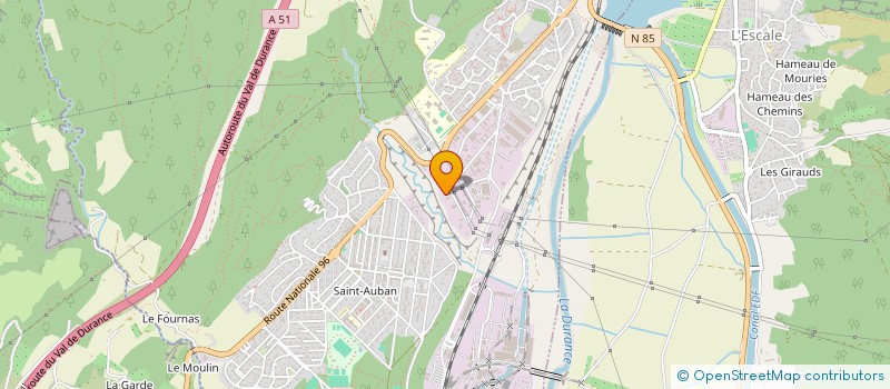 localisation de l'entreprise DURANCE PRIMEURS à CHATEAU-ARNOUX-SAINT-AUBAN