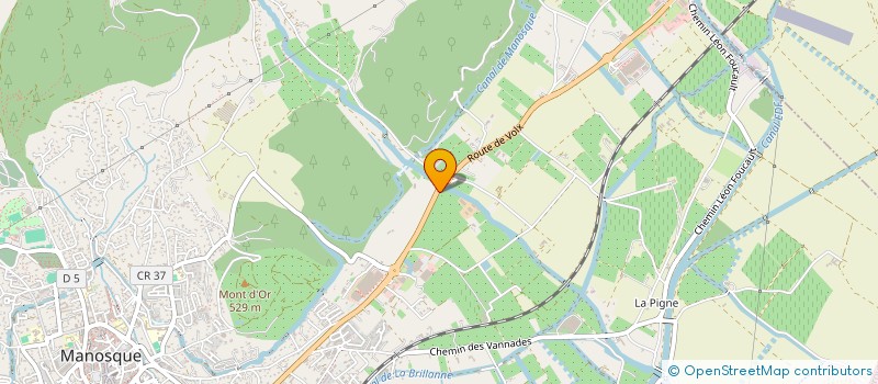 localisation de l'entreprise DURANCE RENOVATION à MANOSQUE