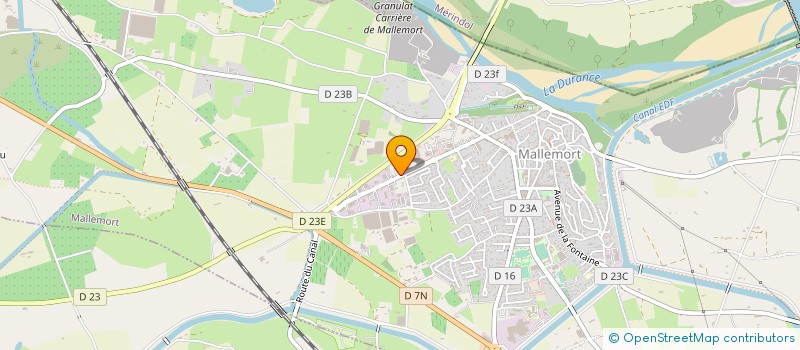 localisation de l'entreprise DURANCE TP à MALLEMORT