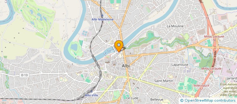 localisation de l'entreprise DURAND à ALBI