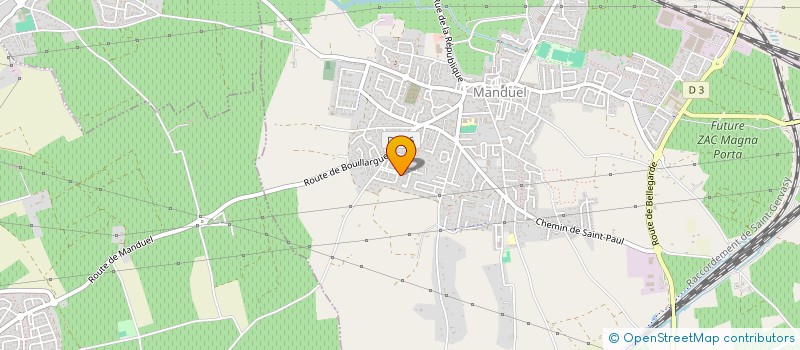 localisation de l'entreprise DURAND  MANDUEL