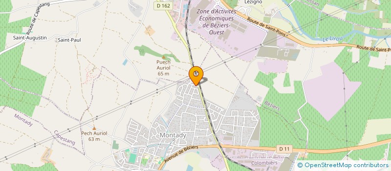 localisation de l'entreprise DURAND à CAPESTANG