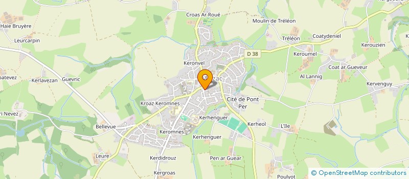 localisation de l'entreprise DURAND  MILIZAC-GUIPRONVEL