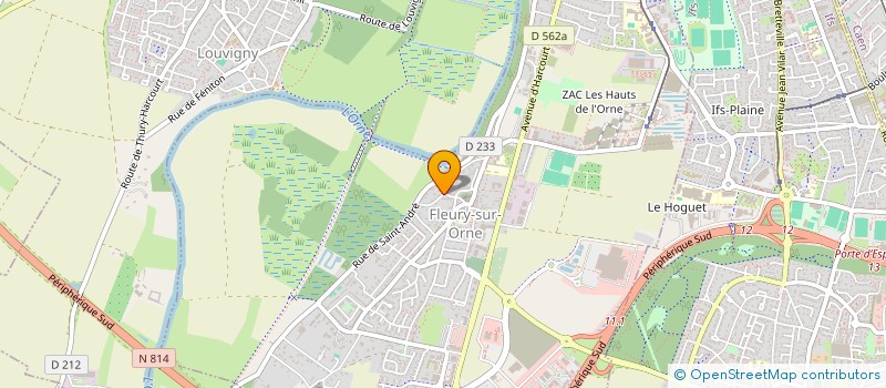 localisation de l'entreprise DURAND  FLEURY-SUR-ORNE