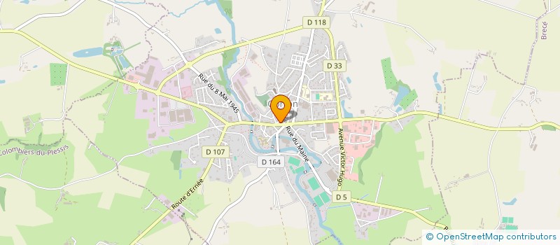 localisation de l'entreprise DURAND ASSURANCES  GORRON