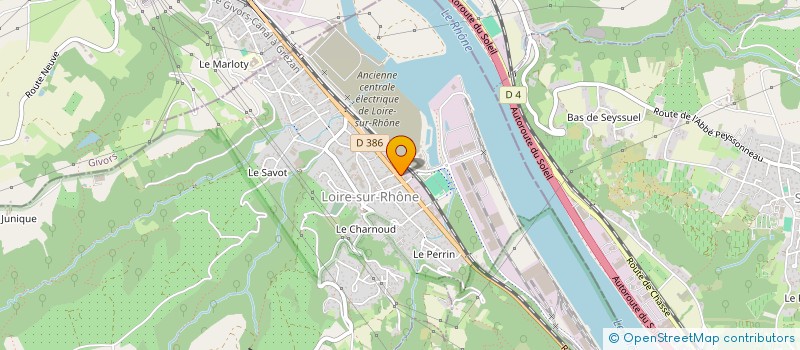 localisation de l'entreprise DURAND AUTOMOBILE  LOIRE-SUR-RHONE