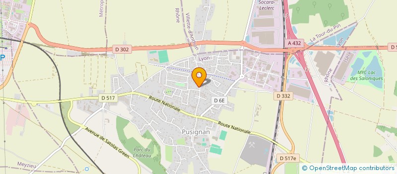 localisation de l'entreprise DURAND CUISINES  PUSIGNAN