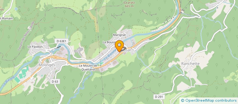 localisation de l'entreprise DURAND ET COMPAGNIE à CHASSAL-MOLINGES