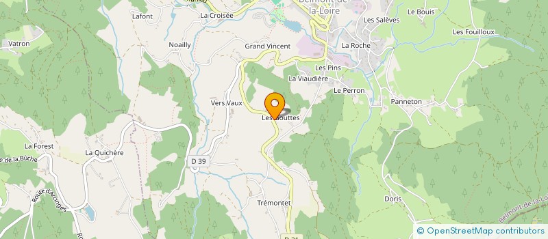 localisation de l'entreprise DURAND F ET BERNARD J à BELMONT-DE-LA-LOIRE