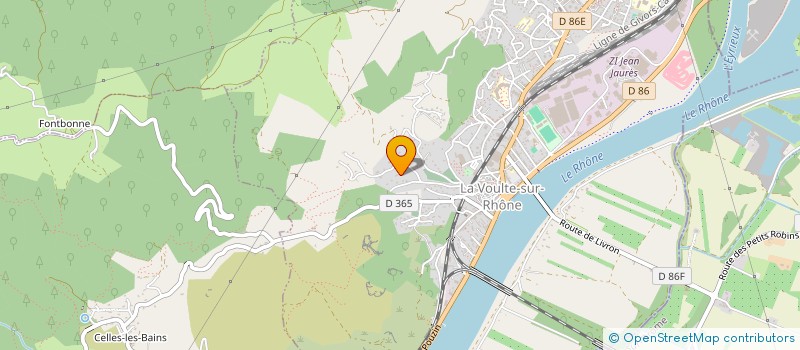 localisation de l'entreprise DURAND-FAURE  LA-VOULTE-SUR-RHONE