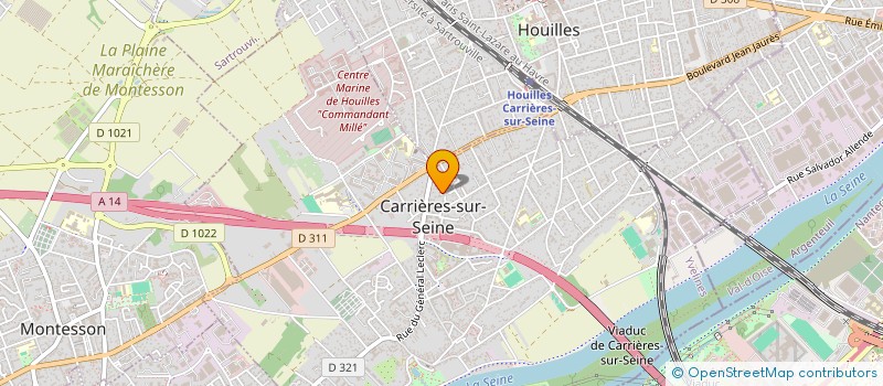 localisation de l'entreprise DURAND FERARD  CARRIERES-SUR-SEINE