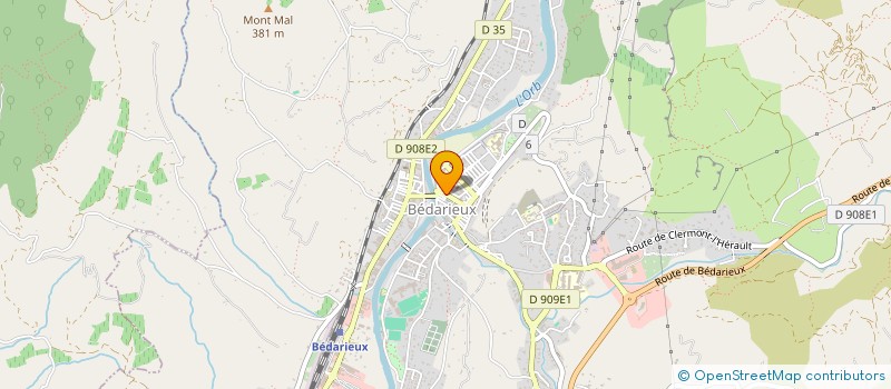 localisation de l'entreprise DURAND FLEURS à BEDARIEUX