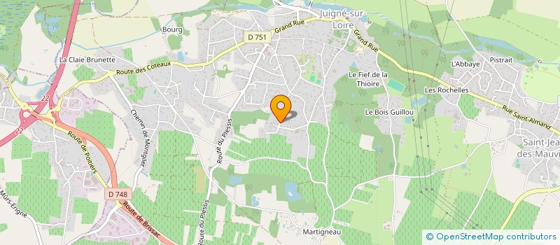 localisation de l'entreprise DURAND FLORIAN à LES GARENNES SUR LOIRE
