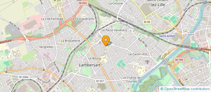 localisation de l'entreprise DURAND FRERES à LAMBERSART