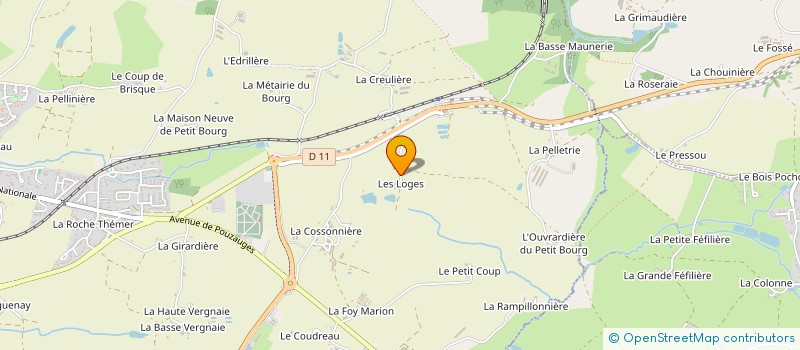 localisation de l'entreprise DURAND GODARD à LES HERBIERS