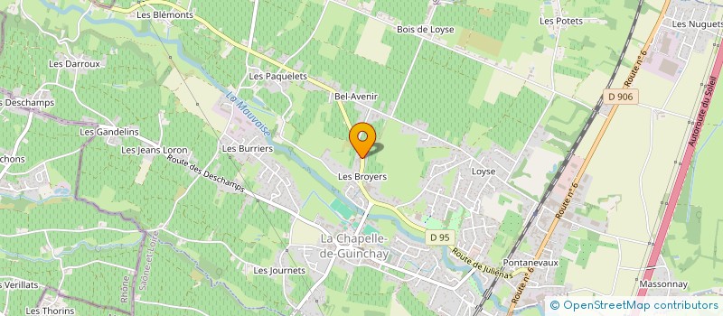 localisation de l'entreprise DURAND INVESTISSEMENTS à LA CHAPELLE-DE-GUINCHAY