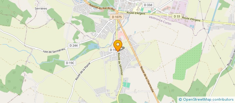 localisation de l'entreprise DURAND JP &FILS  VEZERONCE-CURTIN