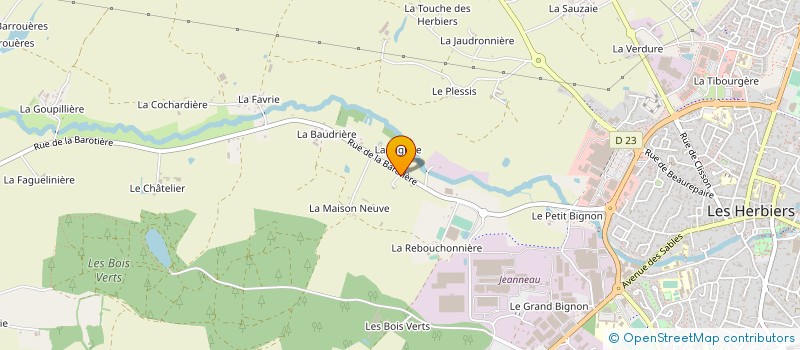 localisation de l'entreprise DURAND JULIEN  LES HERBIERS