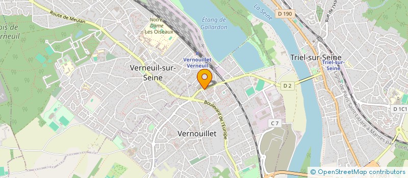 localisation de l'entreprise DURAND M-F GALARME J NIOLA M-T à VERNOUILLET