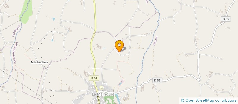 localisation de l'entreprise DURAND MACONNERIE  LA MALHOURE